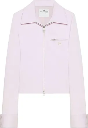 Courr&egrave;ges Cropped Jacket with Two-Way Zip
