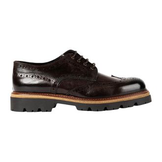 Exton Derby Pelle Anticata - Heren - Veterschoenen - Bruin - 41 EU - Leer - Schoenen