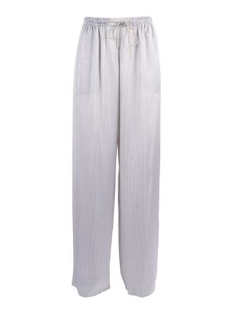 Emporio Armani Elastic Waist Textured Straight-Leg Pants