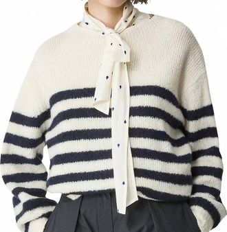 Forte_Forte Cashmere Mariniere Sweater In Beurre