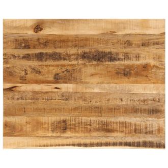 Berkfield Home Table Top 100x80x2.5 cm Live Edge Solid Wood Rough Mango in Brown