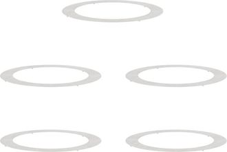 vidaXL Vidaxl - Flat Tree Rings 5 pcs Silver &Oslash;90 / 120 cm Stainless steel