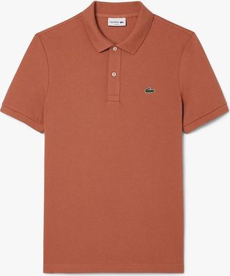 Lacoste Mens Slim-Fit L.12.12 Pique Polo Shirt - Red - Size: 34