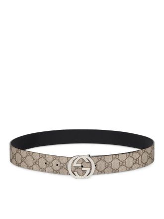 Gucci REVERSIBLE BELT WITH GG CROSS BUCKLE - Gucci - Man
