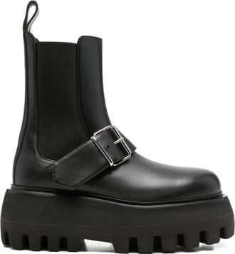 Alexander McQueen Zwarte Zijde & Nylon Laarzen - Dames - Chelseaboots - Zwart - 40 EU - Nylon - Schoenen