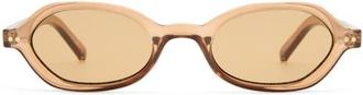 Le Specs Gender Inclusive Foundry 52mm Rectangular Sunglasses in Whiskey at Nordstrom