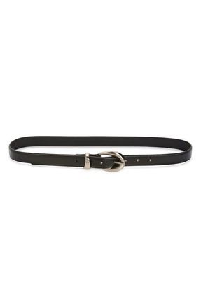 Treasure & Bond Maria Leather Belt in Black at Nordstrom, Size X-Small