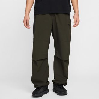 Nike Mens Tech Woven Oversized Pants in Green | HM7158-356