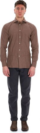 Borriello Houndstooth Flannel Tailored Shirt