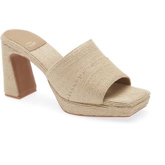 Jeffrey Campbell Dress Code Sandal in Natural Jute at Nordstrom, Size 5.5