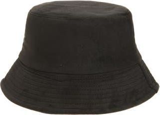 Nordstrom Rack Faux Suede Bucket Hat in Black at Nordstrom Rack