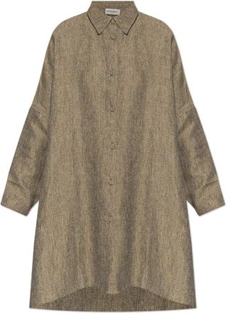 Officine G&eacute;n&eacute;rale Eren Shirt - Dames - Overhemden - Groen - M - Leer - Overhemden