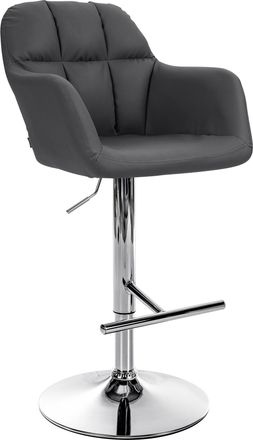 Clp Taburete De Bar Natoma En Polipiel Negro Metal Cromado