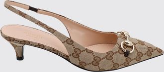 Gucci Slingback in canvas con monogram GG jacquard