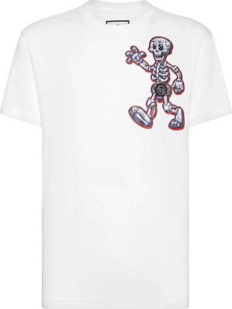 Philipp Plein Heren, Tops, Wit, Maat: S Katoen