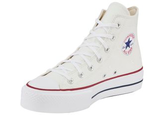 Converse Sneaker CONVERSE CHUCK TAYLOR ALL STAR LIFT, Damen, Gr. 42,5, weiss (vintage wei&szlig;, rot, navy), Textil, Schuhe Sneaker