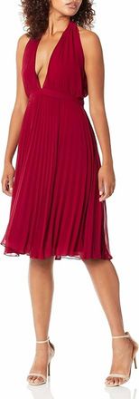 Ali & Jay Soho House Midi Dress In Berry Red