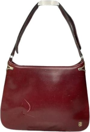Balenciaga Pre-owned Vintage Schoudertas - Dames - Vintage Schoudertas - Rood - ONE Size - Leer - Vintage
