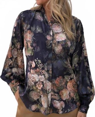 Karmamia Womens Cornelia Shirt In Indigo Bloom