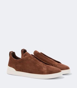 Ermenegildo Zegna Zapatos slip-on Triple Stitch de ante