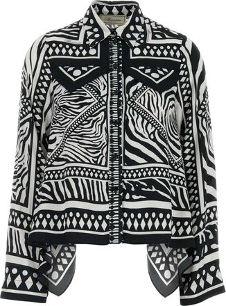 Blumarine Printed Twill Shirt