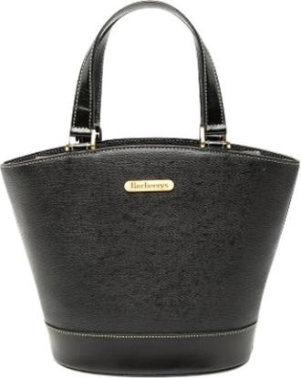 Burberry Pre-owned Bucket Bag - Dames - Vintage Tas - Zwart - ONE Size - Leer - Vintage