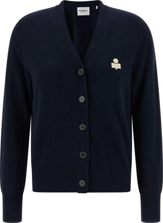 Isabel Marant Karina Cardigan - Dames - Vesten - Blauw - 2XS - Katoen - Truien & Vesten