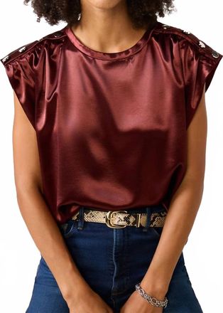 M&eacute;lissa Nepton Randy Blouse In Burgundy