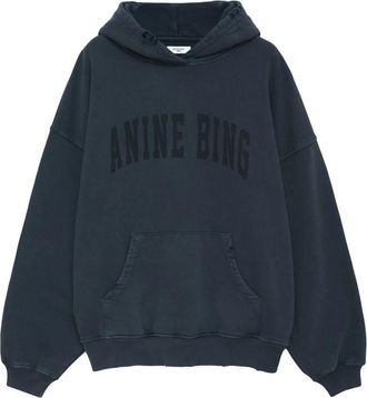 Anine Bing Harvey Logo-print Cotton Hoodie