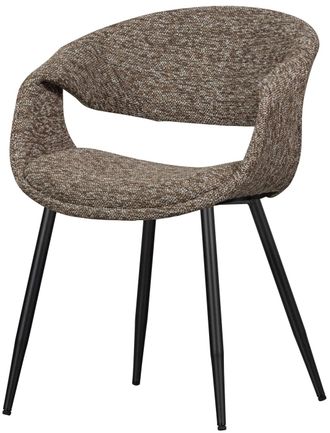 De Eekhoorn Hochwertiger Armlehnstuhl Yosso, Taupe/Schwarz