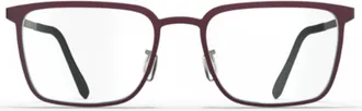 Blackfin Bf1084 Dover Rectangular Burgundy Eyeglasses with Adjustable Nose Pads