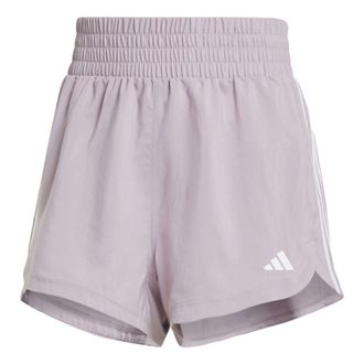 adidas (WMNS) adidas Pacer Training 3-Stripes Woven High-Rise Shorts Asia Sizing Light Purple IS2170