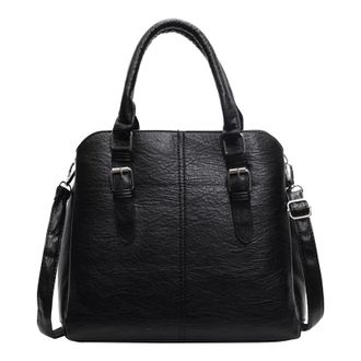 Generic Kexpery Womens PU Handbag with Top Handle and Detachable Shoulder Strap for Office and Shopping