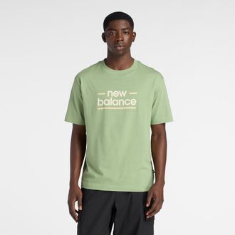 New Balance T-Shirt NEW BALANCE MENS LIFESTYLE T-SHIRT, Herren, Gr. XXL, oregano (aar), Obermaterial: 100% Baumwolle, Shirts T-Shirt, f&uuml;r Erwachsene, sportlicher 