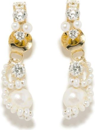 Completedworks Freshwater Pearl & Cubic Zirconia Drop Earrings in Gold at Nordstrom