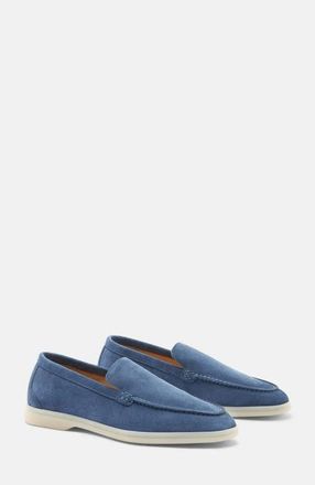 Scarosso Ludovica Loafers in Steel Blue - Suede at Nordstrom, Size 38.5