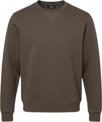H&egrave;SKIMO Felpa Girocollo - - Sweatshirts & Hoodies - Uomo - Marrone - M