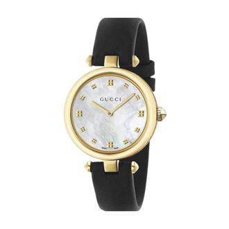 Gucci Diamantissima Horloge - Dames - Horloges - Geel - ONE Size - Leer - Accessoires