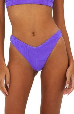 Beach Riot Vanessa High Cut Bikini Bottoms in Ultra Violet at Nordstrom Rack, Size Small