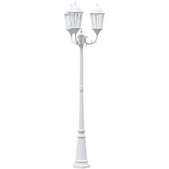 vidaXL Luz de Jardín Blanco 235 cm Aluminio Vidaxl