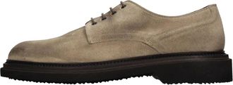 Pantanetti Platte schoenen Beige - Heren - Veterschoenen - Beige - 40 EU - Su&egrave;de - Schoenen