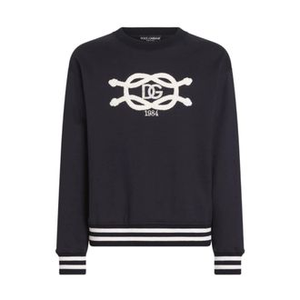 Dolce & Gabbana Heren, Sweatshirts & Hoodies, Blauw, Maat: 2XL