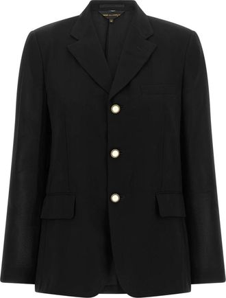 Comme Des Gar&ccedil;ons Jewel Buttons Blazer - Dames - Blazers - Zwart - S - Jassen