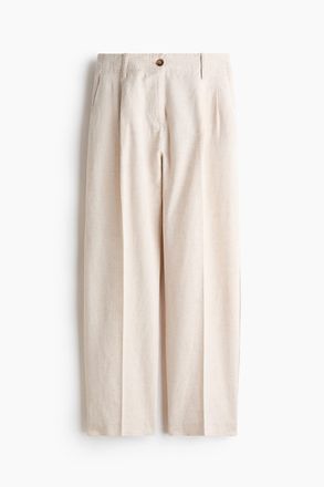 H&M Hose aus Leinengemisch - Hellbeige