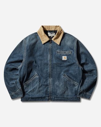 Carhartt Work in Progress Men s OG Detroit Jacket Blue / Dusty H Brown