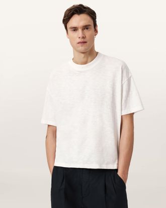 AllSaints Cotton Casper Boxy Crew Neck T-Shirt, Size: XXL