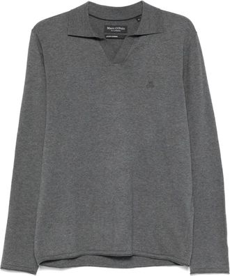 Marc O'Polo Top met V-hals - Grijs