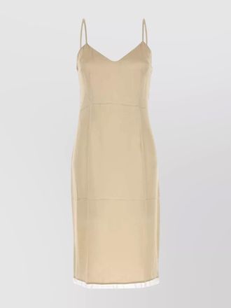 Prada silk satin midi dress