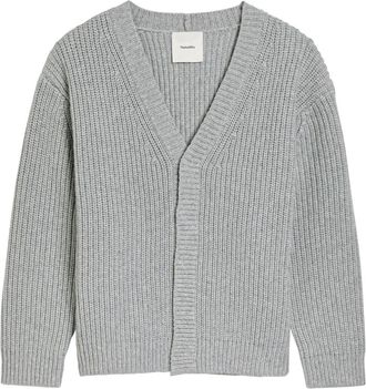 Nanushka Varten Wool and Cashmere-blend Cardigan - Light Grey - S (UK8-10 / S)