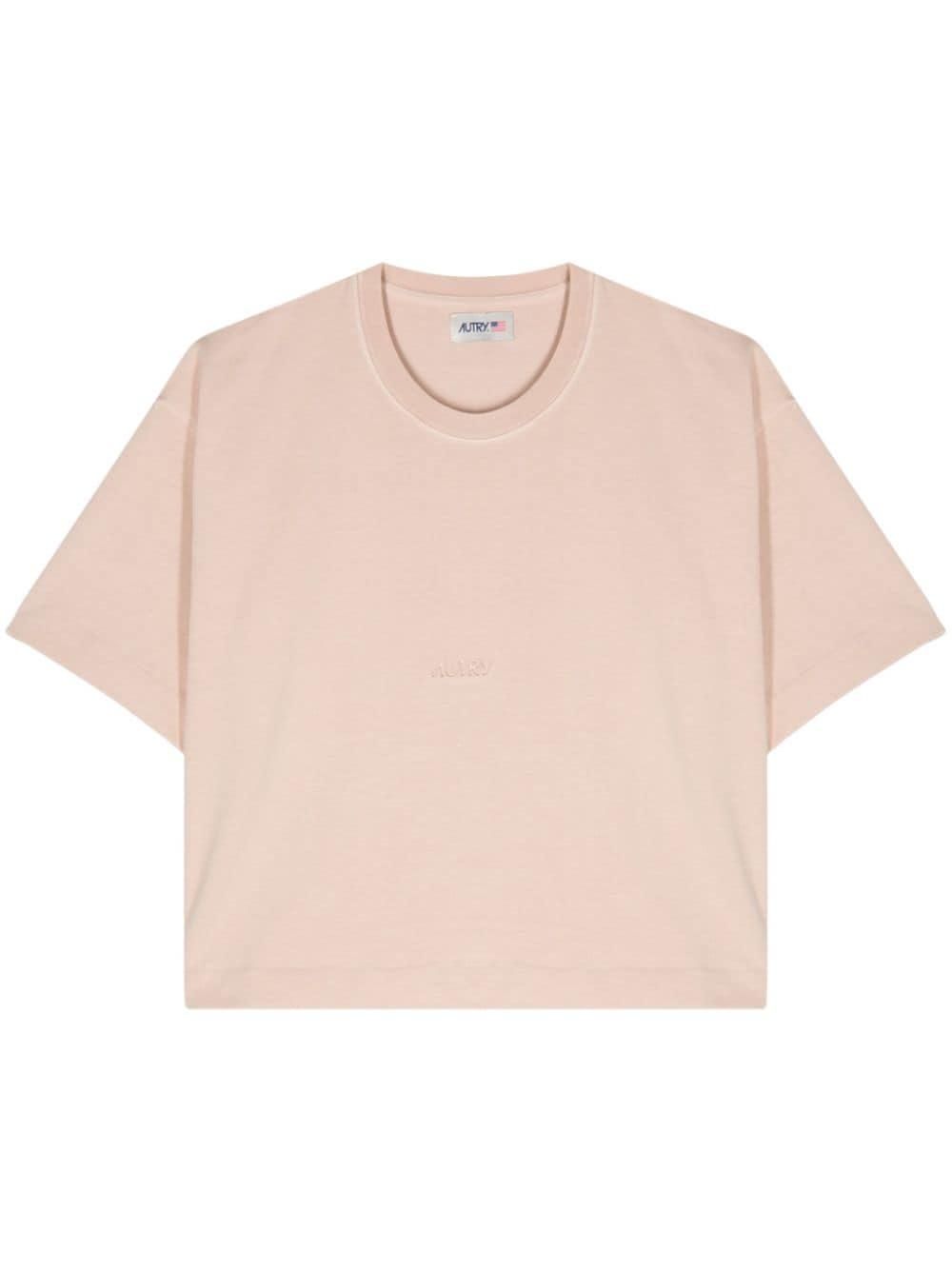 Tシャツ・カットソー AUTRY Woman T-Shirt Blush Pink TSPW88CP Autry Cotton T-shirt | Pink | FARFETCH